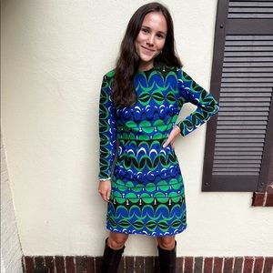 Vintage Lilly Pulitzer style mod mini 60s cocktail party dress